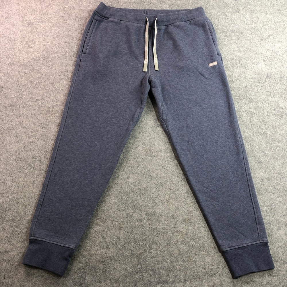 FIGS Mens Jogger Sweatpant Medium Blue Heather Fleece Lined Drawstring M22LW2006